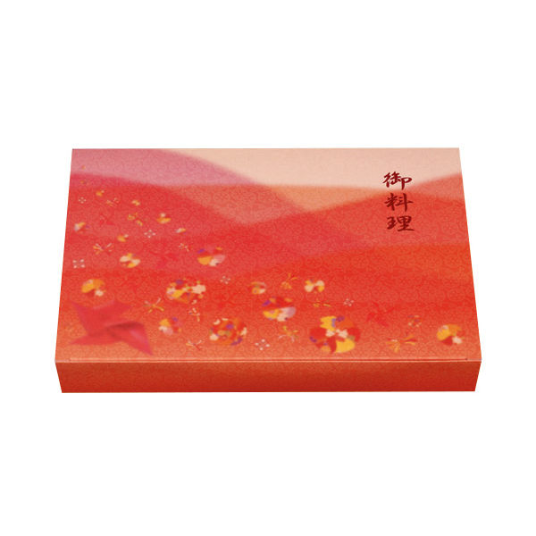 北原産業 弁当容器 花霧 ワンピース紙ボックス本体 300枚(50枚×6) CE-9088 1ケース(300枚入(50枚×6袋))（直送品）