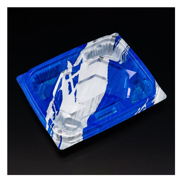 刺身容器　バイオ 流派 盛15-12B めいかい青　1200枚(50枚×24) FAPK044　リスパック（直送品）