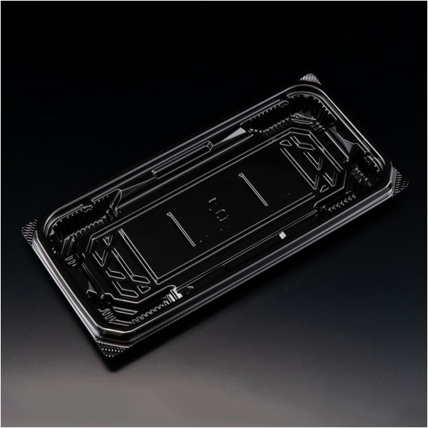 刺身容器　バイオ 流派 平25-12B 黒　800枚(50枚×16) FAPK371　リスパック（直送品）