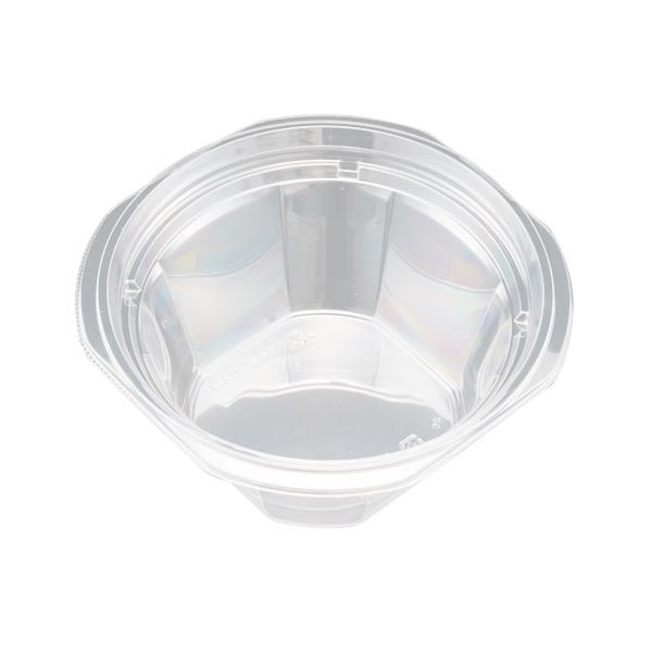 サラダ・フルーツ容器　バイオカップ マルル 16-80B　600枚(50枚×12) PABD354　リスパック（直送品）