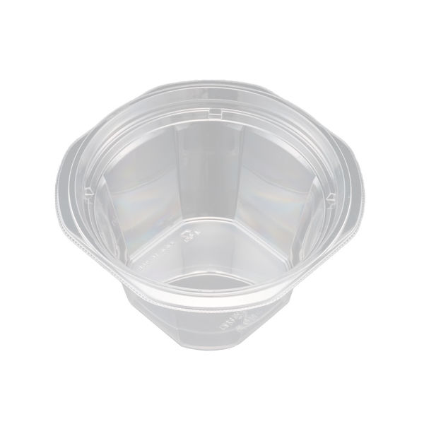 サラダ・フルーツ容器　バイオカップ マルル 16-90B　600枚(50枚×12) PABD355　リスパック（直送品）