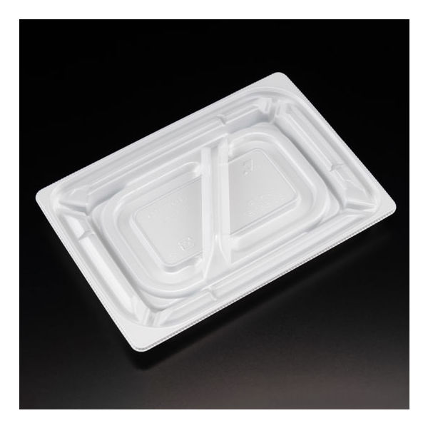 惣菜容器　バイオカップ 優枠 18-13B-2S 白　800枚(50枚×16) PABH292　リスパック（直送品）