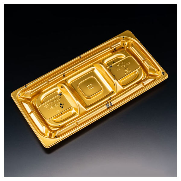 惣菜容器　バイオカップ 優枠 23-11B-3S カリス金　600枚(50枚×12) PABH518　リスパック（直送品）