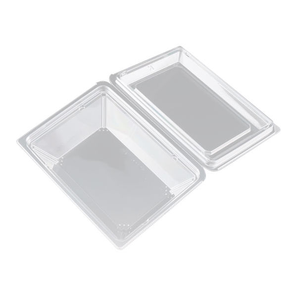 サラダ・フルーツ容器　バイオカップ プリズムシェル NK40-45　200枚(50枚×4) PABM071　リスパック（直送品）