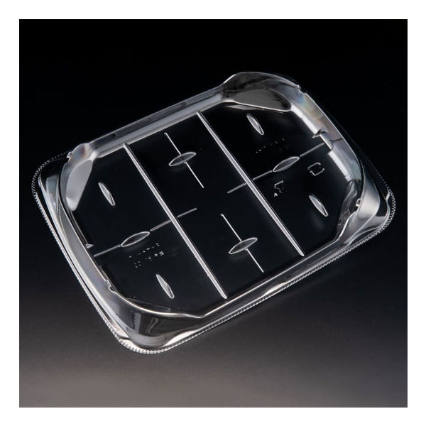 サラダ容器　バイオ アソートケース 20-16 中皿　1200枚(50枚×24) PBPU741　リスパック（直送品）