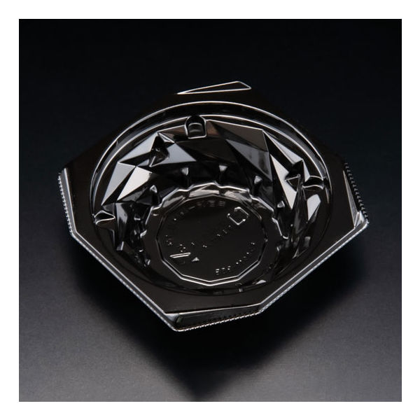 惣菜容器　バイオ キラカク 11-35B 黒　1600枚(50枚×32) PBPV032　リスパック（直送品）