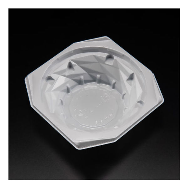 惣菜容器　バイオ キラカク 11-35B 白　1600枚(50枚×32) PBPV033　リスパック（直送品）