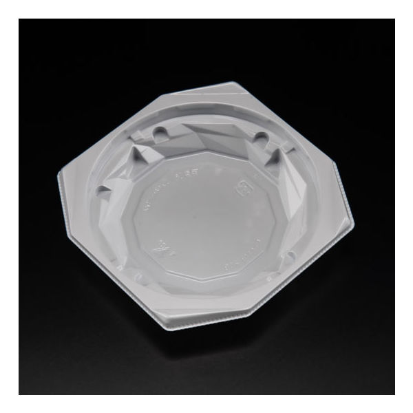 惣菜容器　バイオ キラカク 13-25B 白　1200枚(50枚×24) PBPV173　リスパック（直送品）