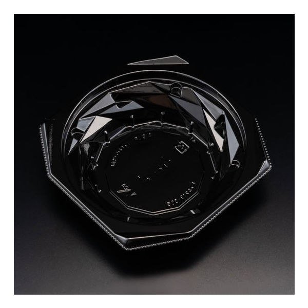 惣菜容器　バイオ キラカク 13-35B 黒　1200枚(50枚×24) PBPV192　リスパック（直送品）