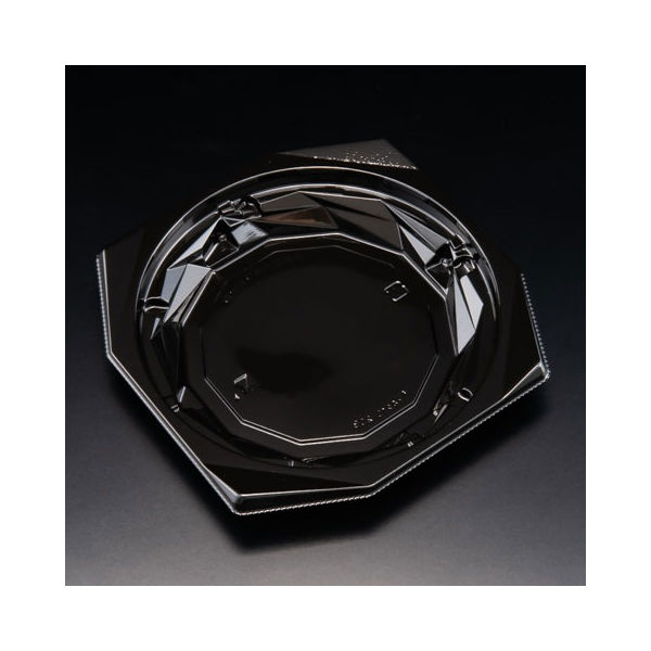 惣菜容器　バイオ キラカク 15-25B 黒　900枚(50枚×18) PBPV332　リスパック（直送品）