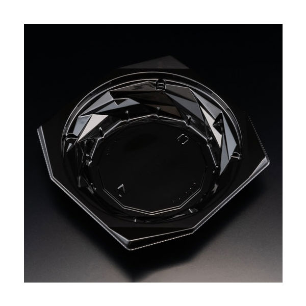 惣菜容器　バイオ キラカク 15-35B 黒　900枚(50枚×18) PBPV352　リスパック（直送品）