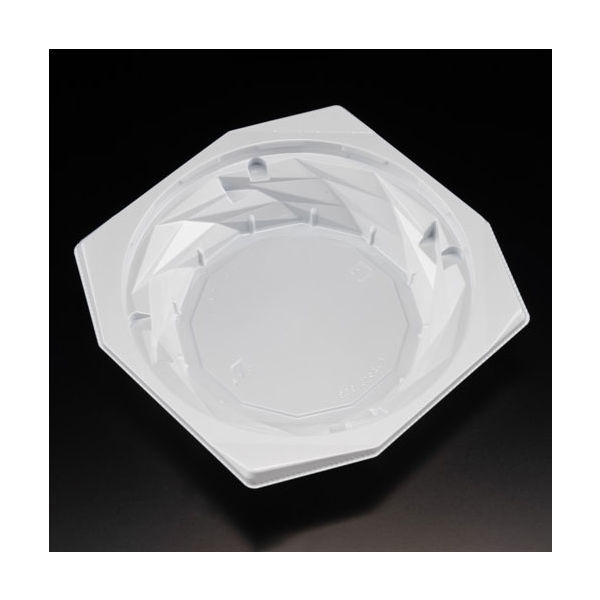 惣菜容器　バイオ キラカク 15-35B 白　900枚(50枚×18) PBPV353　リスパック（直送品）