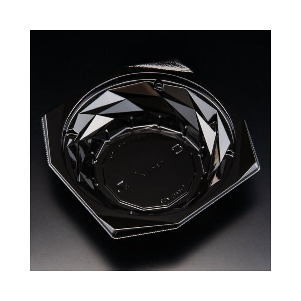 惣菜容器　バイオ キラカク 15-45B 黒　900枚(50枚×18) PBPV372　リスパック（直送品）