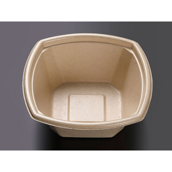 どんぶり容器 KMPランチ-8 本体 ナチュラル【weeco】 600枚(50枚×12) 54414（直送品）