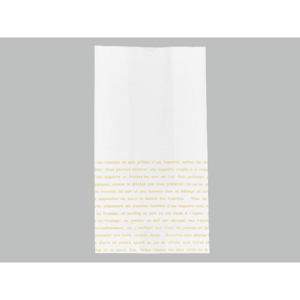 パン・和洋菓子袋 大阪ポリエチレン 耐油角底袋 No.186(レシピ柄) 1000枚(100枚×10) 8286（直送品）