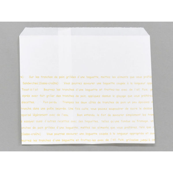 大阪ポリヱチレン販売 パン・和洋菓子袋 大阪ポリエチレン レシピ柄耐油紙袋