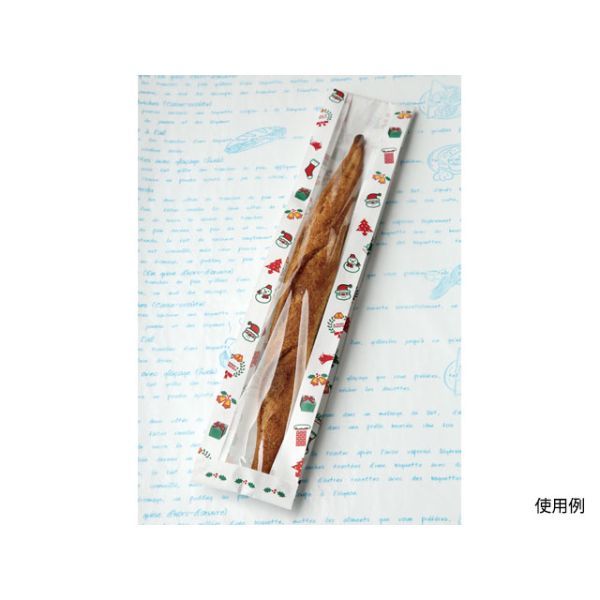 大阪ポリヱチレン販売 バケット袋 クリスマスフェネット(大) 大阪ポリエチレン　50枚 7228（直送品）