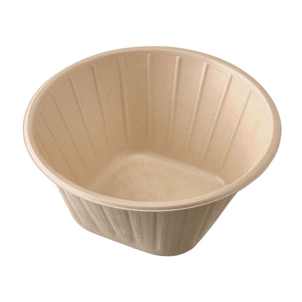 弁当容器 KBボウル165-850 ナチュラル 600枚(50枚×12) 54739 1ケース(600枚入(50枚×12袋))（直送品）