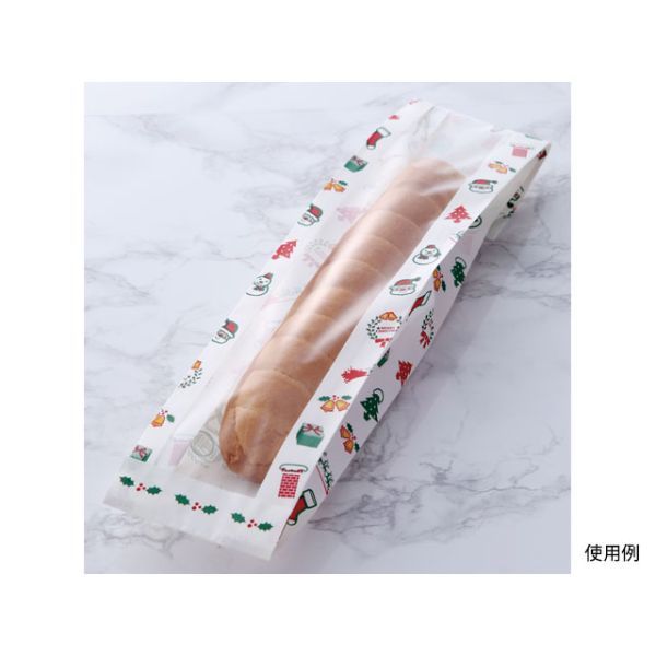 大阪ポリヱチレン販売 バケット袋 カスクートフィッツセル(クリスマス柄) 大阪ポリエチレン 100枚 8821 1包(100枚入)（直送品）