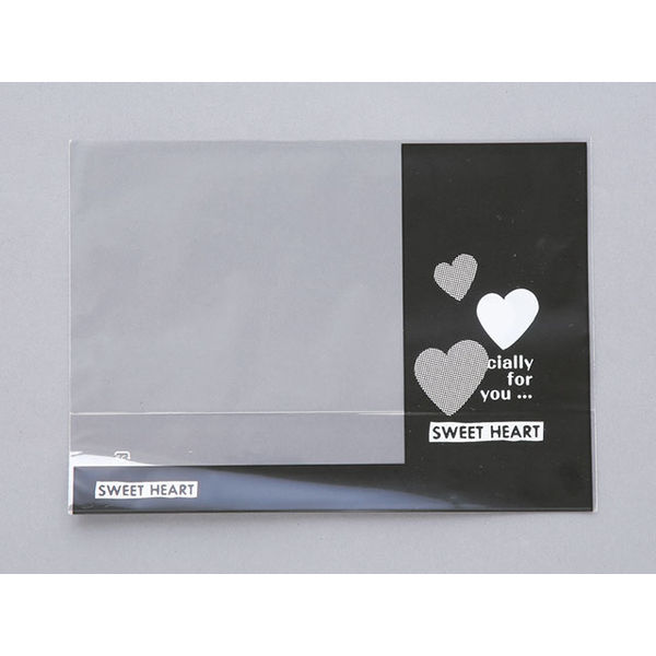 パン袋 スイートハート縦型サンド 黒 大阪ポリエチレン 1000枚(100枚×10) 8976 1ケース(1000枚入(100枚×10袋))（直送品）