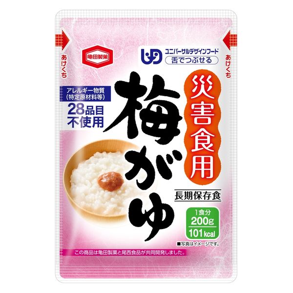 【非常食】亀田製菓 災害用梅がゆ 200g 5年保存 1食