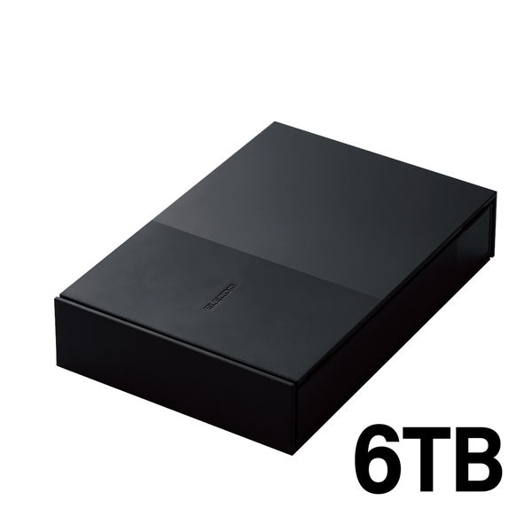 HDD 外付け デスクトップ USB3.2(Gen1) ブラック 6TB ELD-GTV060UBK 