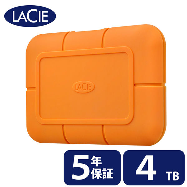SSD 外付け 4TB ポータブル 5年保証 Rugged SSD STHR4000800 LaCie 1個（直送品） - アスクル