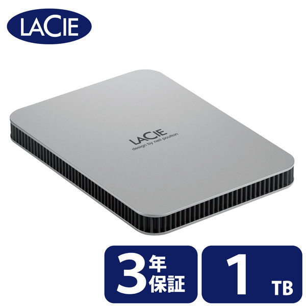 HDD 外付け 1TB ポータブル 3年保証 Mobile Drive HDD STLP1000400 LaCie 1個（直送品）