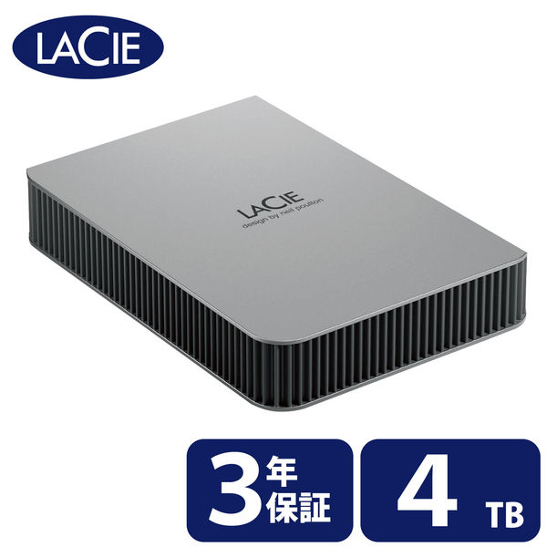 HDD 外付け 4TB ポータブル 3年保証 Mobile Drive HDD STLP4000400 LaCie 1個（直送品）