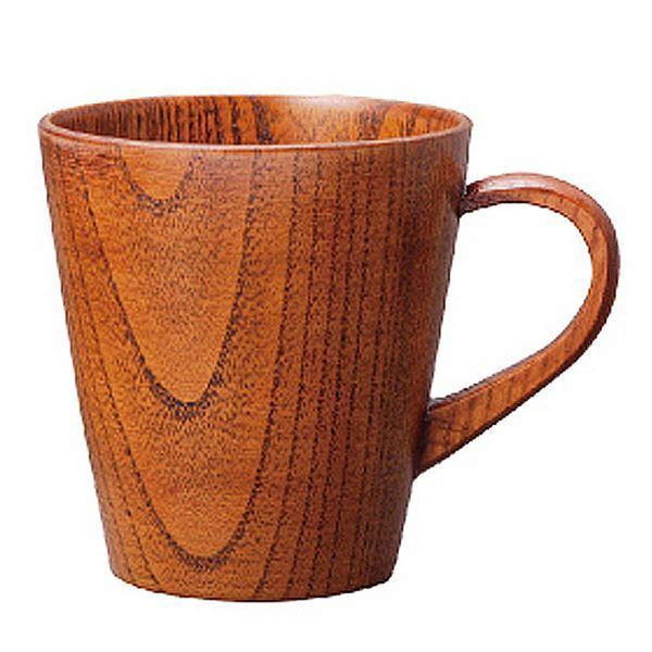 若兆 ティーカップ 260ml 木製 漆 マグカップ 天然木 食器 298301 1個（取寄品）