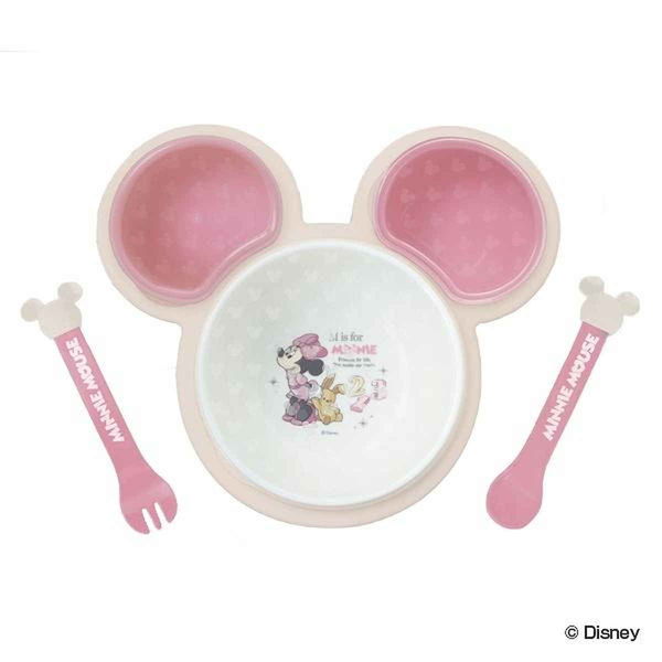 離乳食 食器 セット ミニーマウス ワンプレート ピンク ベビー ディズニー 日本製 337703 1個 錦化成（取寄品）