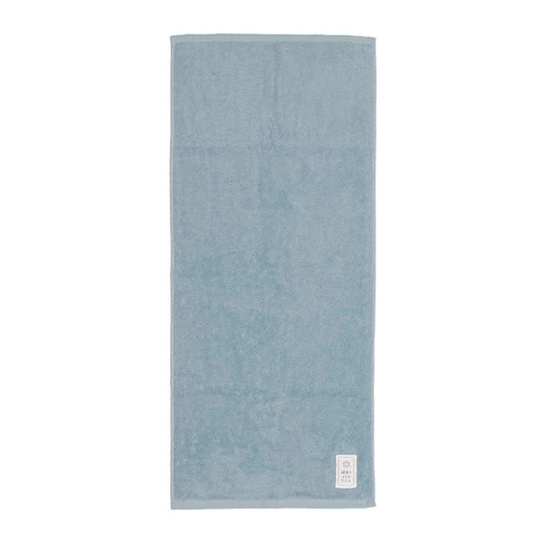 日繊商工 フェイスタオル 80×34cm 綿雪のようなタオル ベルベットカラー ブルー 380631 1個（取寄品）