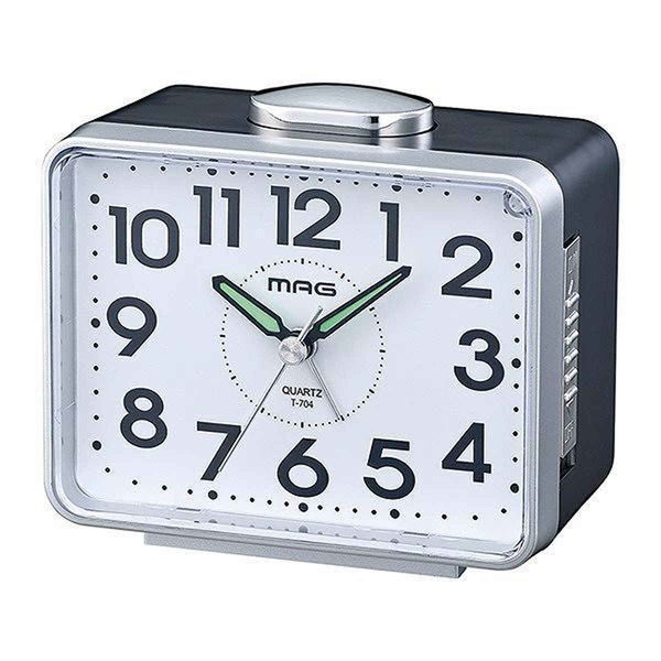 ノア精密 目覚まし時計 ベル太郎 スヌーズ機能 ライト付き 時計 349539 1個（取寄品）