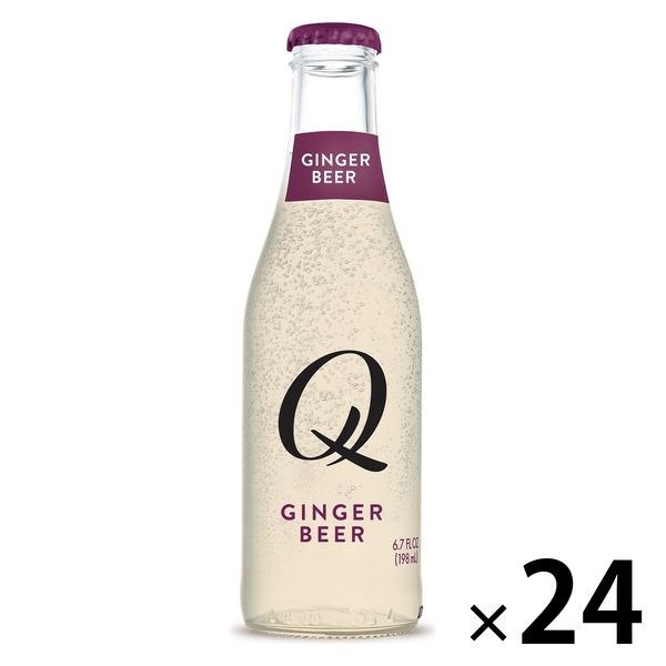 ワゴンセール】Qドリンクス ジンジャービアー 瓶 198ml 1箱（24