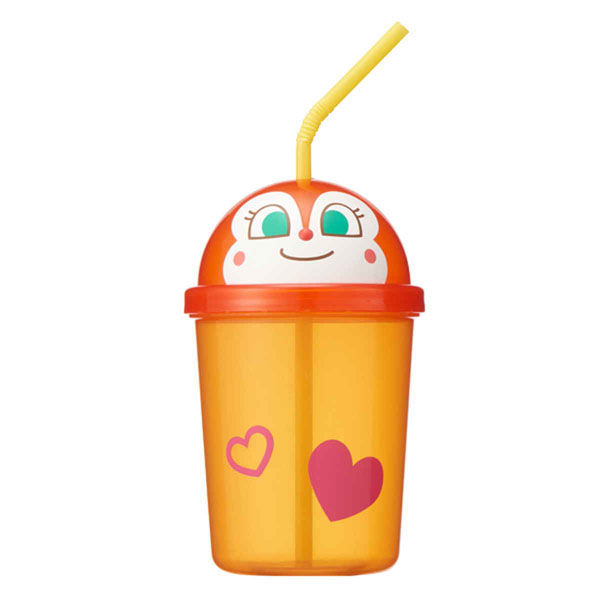 レック ストローカップ アンパンマン プラスチック 子供用 コップ キャラクター ドキンちゃん 361046 1個（取寄品）