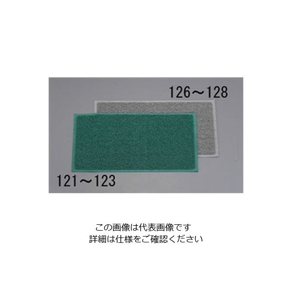 エスコ 450x 750mm 玄関マット(緑) EA997RH-121 1枚（直送品）