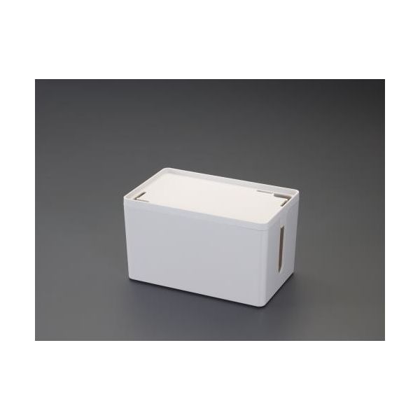 エスコ 400x160x132mm ケーブル収納BOX(ホワイト) EA815HZ-123 1個（直送品）