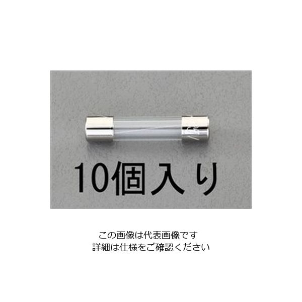 エスコ 125Vx1.0A/φ6.4mm 管ヒューズ(10本) EA758ZY-1 1セット