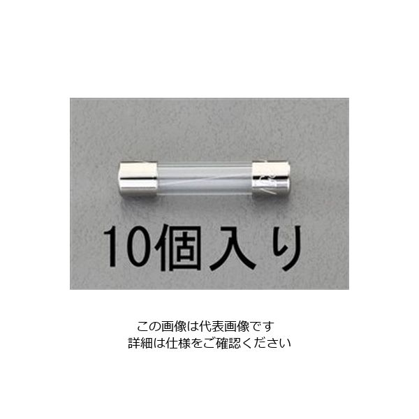 エスコ 125Vx2.0A/φ6.4mm 管ヒューズ(10本) EA758ZY-2 1セット(200本:10本×20パック)（直送品）