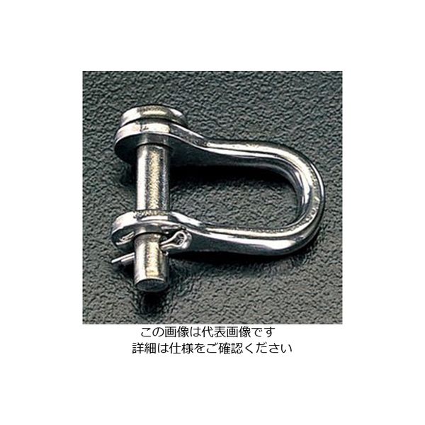 エスコ 5.0mm 割ピン式シャックル(ステンレス製) EA638DD-5 1セット(10個)（直送品） - アスクル