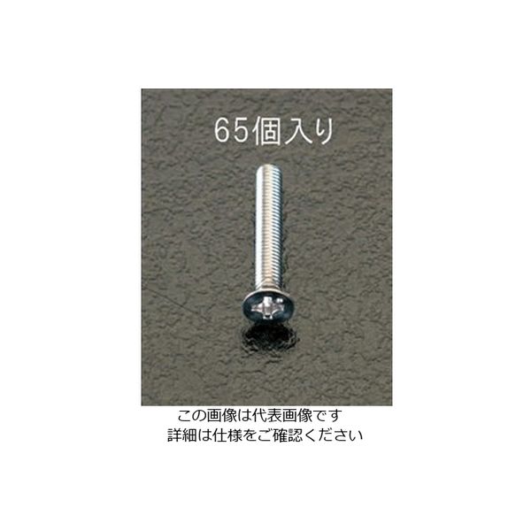 エスコ M3x20mm 皿頭小ねじ(ステンレス製/65本) EA949SK-36 1セット(650本:65本×10袋)（直送品）