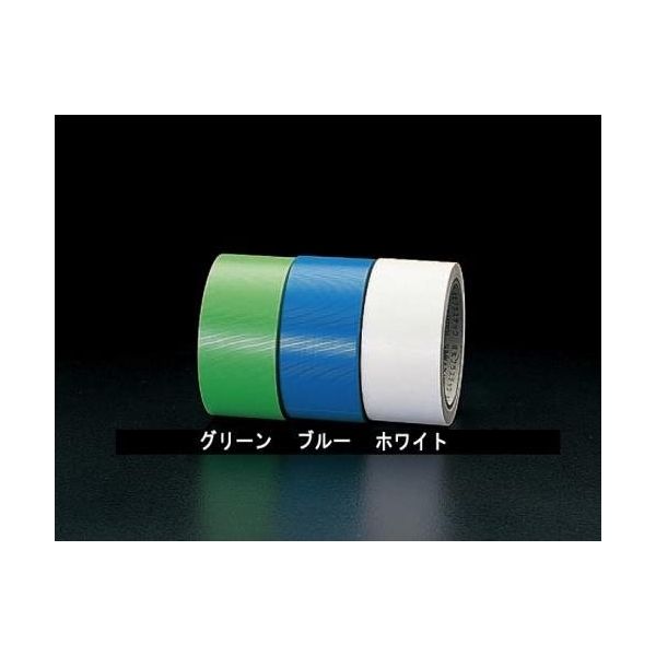 エスコ 50mmx25m 養生テープ(床用/緑) EA944ML-11 1セット(10巻)（直送品）