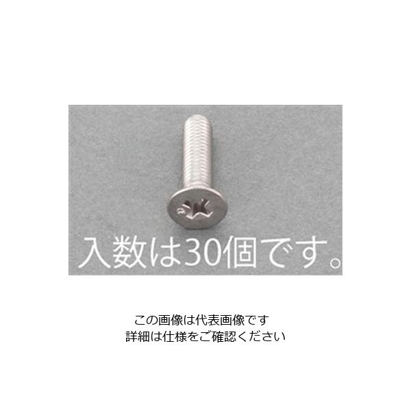 エスコ M3x20mm 皿頭小ねじ(ステンレス/有磁性/30本) EA949AE-237 1セット(900本:30本×30袋)（直送品）