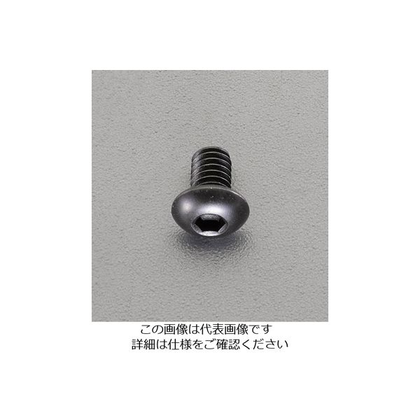 エスコ M 5x10mm六角穴付ボタンボルト(ステンレス/黒色/4本) EA949MS-510 1セット(120本:4本×30セット)（直送品）