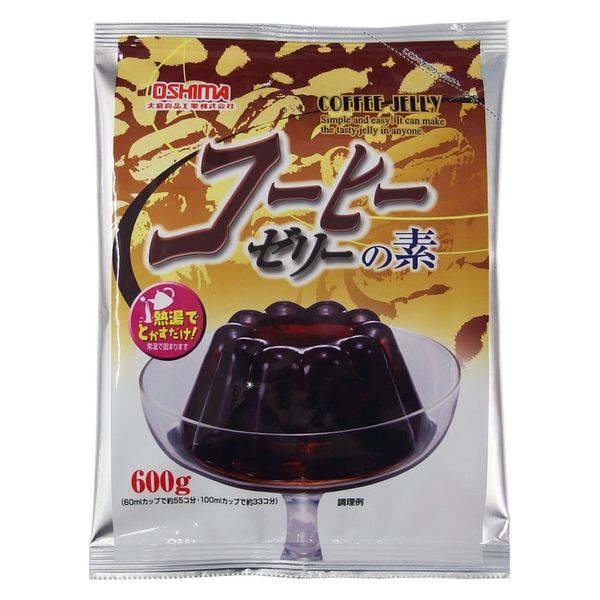 大島食品工業 コーヒーゼリーの素 600ｇ×10 kari4970075482147 1セット（直送品）