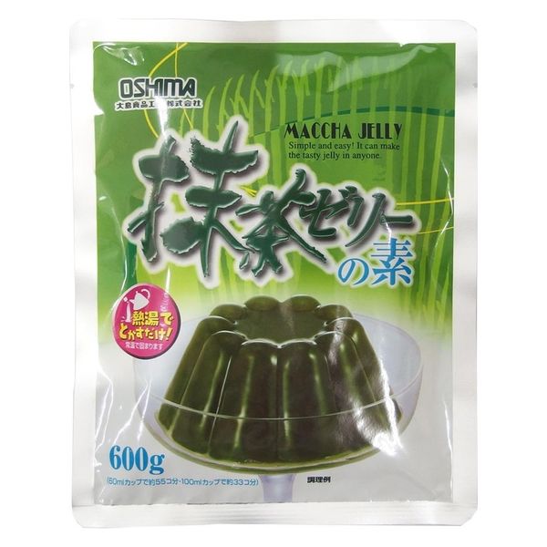 大島食品工業 抹茶ゼリーの素 600g×10 kari4970075482185 1セット（直送品） アスクル