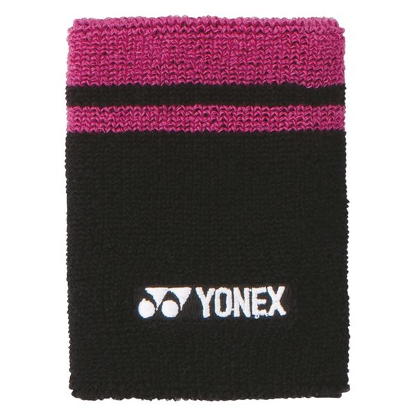 Yonex（ヨネックス) リストバンド AC490 ブラック/ピンク(181) 5個（直送品）