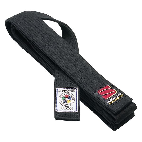 九櫻(クザクラ) フェルト芯入 試合用黒帯JOXB 6.5号 JOIB65B 1本
