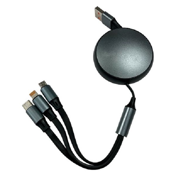 三和 3in1マルチ充電ケーブル OH-100-3 1ケース(3個)(直送品 三和 3in1マルチ充電ケーブル OH-100-3 1ケース(3個)(直送品