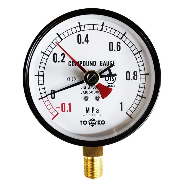 TOKO(トーコー) 普及形圧力計(AE型) AEーAT 3/8G 100 × 0.6MPa TOKO(トーコー) 普及形圧力計(AE型) AEーAT 3/8G 100 × 0.6MPa